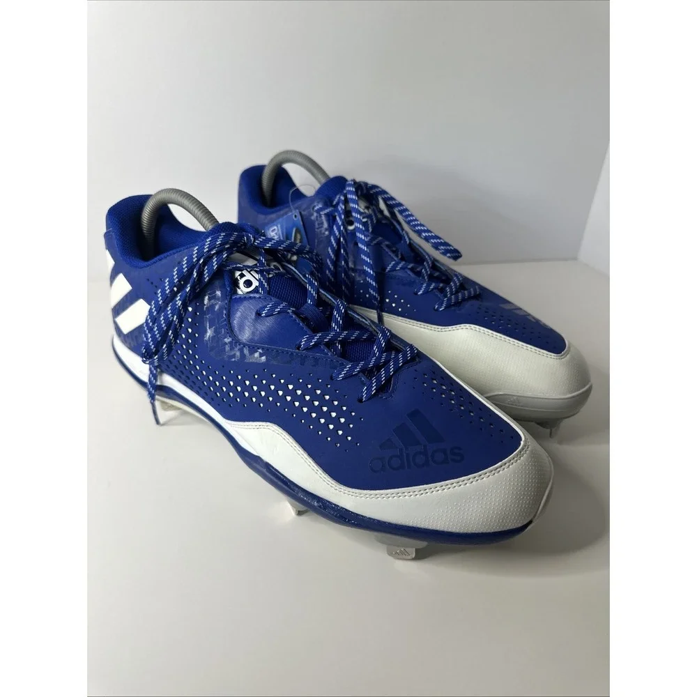 Adidas Men's Poweralley 4 Low Metal Baseball‎ Cleats Mens Size 14 W/ Tags Blue